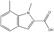 1,7-dimethyl-1H-indole-2-carboxylic acid CAS#: 858233-18-8