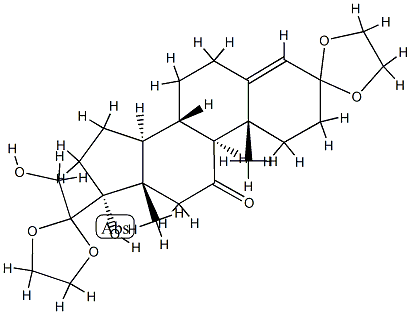 17,21-Dihydroxy-pregn-4-ene-3,11,20-trione 3,20-Diethylene Ketal CAS#: 881179-77-7