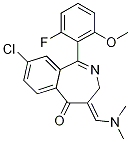 (1E,4E)-8-chloro-4-((diMethylaMino)Methylene)-1-(2-fluoro-6-Methoxyphenyl)-3,4-dihydrobenzo[c]azepin-5-one CAS#: 869367-33-9