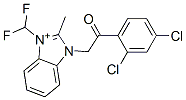 1H-Benzimidazolium,  1-[2-(2,4-dichlorophenyl)-2-oxoethyl]-3-(difluoromethyl)-2-methyl- CAS#: 884224-52-6