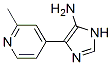 1H-Imidazol-5-amine,  4-(2-methyl-4-pyridinyl)- CAS#: 851262-41-4