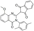 1H-Indene-1,3(2H)-dione,  2-[3-(2,5-dimethylphenyl)-3,4-dihydro-8-methoxy-4-oxo-2-quinazolinyl]- CAS#: 858645-53-1