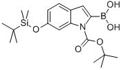 1H-Indole-1-carboxylic acid, 2-borono-6-[[(1,1-dimethylethyl)dimethylsilyl]oxy]-, 1-(1,1-dimethylethyl) ester (9CI) CAS#: 848357-99-3