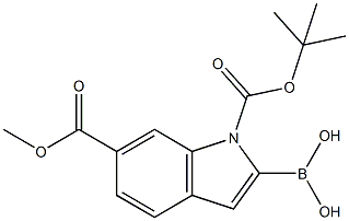 1H-Indole-1,6-dicarboxylic acid, 2-borono-, 1-(1,1-dimethylethyl) 6-methyl ester (9CI) CAS#: 848357-46-0