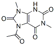 1H-Purine-2,6,8(3H)-trione, 7-acetyl-7,9-dihydro-1,9-dimethyl- CAS#: 876495-97-5