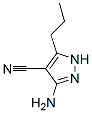 1H-Pyrazole-4-carbonitrile,  3-amino-5-propyl- CAS#: 871336-82-2