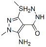1H-Pyrazole-4-carboxylicacid,5-amino-1-methyl-3-(methylthio)-,hydrazide(9CI) CAS#: 863312-78-1