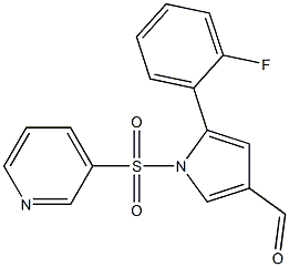 1H-Pyrrole-3-carboxaldehyde, 5-(2-fluorophenyl)-1-(3-pyridinylsulfonyl)- CAS#: 881677-11-8
