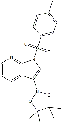 1H-Pyrrolo[2,3-b]pyridine, 1-[(4-methylphenyl)sulfonyl]-3-(4,4,5,5-tetramethyl-1,3,2-dioxaborolan-2-yl)- CAS#: 866545-91-7