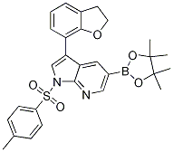 1H-Pyrrolo[2,3-b]pyridine, 3-(2,3-dihydro-7-benzofuranyl)-1-[(4-Methylphenyl)sulfonyl]-5-(4,4,5,5-tetraMethyl-1,3,2-dioxaborolan-2-yl)- CAS#: 875639-25-1