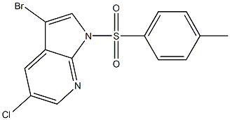 1H-Pyrrolo[2,3-b]pyridine, 3-bromo-5-chloro-1-[(4-methylphenyl)sulfonyl]- CAS#: 866546-10-3