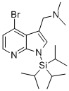 1H-Pyrrolo[2,3-b]pyridine-3-methanamine, 4-bromo-N,N-dimethyl-1-[tris(1-methylethyl)silyl]- CAS#: 858116-79-7