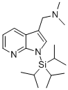 1H-Pyrrolo[2,3-b]pyridine-3-methanamine, N,N-dimethyl-1-[tris(1-methylethyl)silyl]- CAS#: 858116-59-3