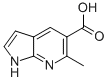 1H-Pyrrolo[2,3-b]pyridine-5-carboxylic acid, 6-methyl- CAS#: 872355-55-0