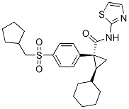 (1R,2S)-2-cyclohexyl-1-(4-((cyclopentylMethyl)sulfonyl)phenyl)-N-(thiazol-2-yl)cyclopropanecarboxaMide CAS#: 886193-48-2