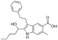 2-(1-Hydroxypentyl)-6-Methyl-3-(2-phenylethyl)-1H-indole-5-carboxylic Acid CAS#: 873841-43-1