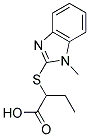 2-(1-METHYL-1H-BENZOIMIDAZOL-2-YLSULFANYL)-BUTYRIC ACID CAS#: 854855-87-1