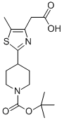 [2-[1-(TERT-BUTOXYCARBONYL)PIPERIDIN-4-YL]-5-METHYL-1,3-THIAZOL-4-YL]ACETIC ACID CAS#: 845885-88-3