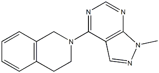 2-(1-methyl-1H-pyrazolo[3,4-d]pyrimidin-4-yl)-1,2,3,4-tetrahydroisoquinoline CAS#: 869072-44-6