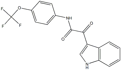 2-(1H-indol-3-yl)-2-oxo-N-[4-(trifluoromethoxy)phenyl]acetamide CAS#: 852367-70-5
