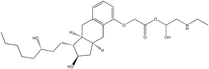 2-[[(1R,2R,3aS,9aS)-2-hydroxy-1-[(3S)-3-hydroxyoctyl]-2,3,3a,4,9,9a-hexahydro-1H-cyclopenta[g]naphthalen-5-yl]oxy]acetic acid,2-(2-hydroxyethylamino)ethanol CAS#: 830354-48-8