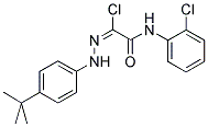 2-[2-(4-TERT-BUTYLPHENYL)HYDRAZONO]-2-CHLORO-N-(2-CHLOROPHENYL)ACETAMIDE CAS#: 845879-20-1