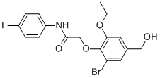 2-[2-BROMO-6-ETHOXY-4-(HYDROXYMETHYL)PHENOXY]-N-(4-FLUOROPHENYL)-ACETAMIDE CAS#: 870463-05-1