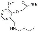2-(2-((BUTYLAMINO)METHYL)-6-METHOXYPHENOXY)ACETAMIDE CAS#: 881448-65-3