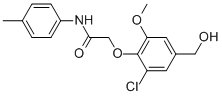 2-[2-CHLORO-4-(HYDROXYMETHYL)-6-METHOXYPHENOXY]-N-(4-METHYLPHENYL)-ACETAMIDE CAS#: 862703-69-3