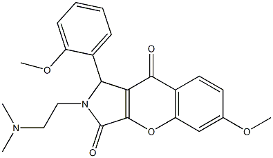 2-[2-(dimethylamino)ethyl]-6-methoxy-1-(2-methoxyphenyl)-1,2-dihydrochromeno[2,3-c]pyrrole-3,9-dione CAS#: 879577-91-0