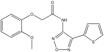 2-(2-methoxyphenoxy)-N-[4-(2-thienyl)-1,2,5-oxadiazol-3-yl]acetamide CAS#: 879472-22-7