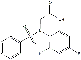 2-[2,4-difluoro(phenylsulfonyl)anilino]acetic acid CAS#: 866049-11-8