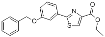 2-(3-BENZYLOXY-PHENYL)-THIAZOLE-4-CARBOXYLIC ACID ETHYL ESTER CAS#: 885278-60-4