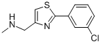2-(3-CHLOROPHENYL)-4-[(METHYLAMINO)METHYL]-1,3-THIAZOLE 97+%N-{[2-(3-CHLOROPHENYL)-1,3-THIAZOL-4YL]METHYL}-N-METHYLAMINE CAS#: 864068-99-5