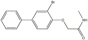 2-[(3-bromo-4-biphenylyl)oxy]-N-methylacetamide CAS#: 882582-47-0