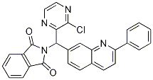 2-((3-chloropyrazin-2-yl)(2-phenylquinolin-7-yl)Methyl)isoindoline-1,3-dione CAS#: 867162-39-8