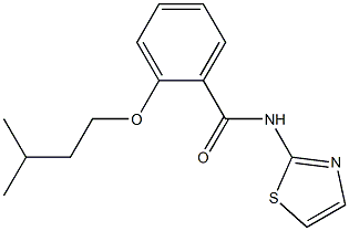 2-(3-methylbutoxy)-N-1,3-thiazol-2-ylbenzamide CAS#: 881222-55-5
