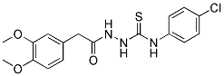 2-(3,4-DIMETHOXYPHENYL)-N-((((4-CHLOROPHENYL)AMINO)THIOXOMETHYL)AMINO)ETHANAMIDE CAS#: 882749-31-7