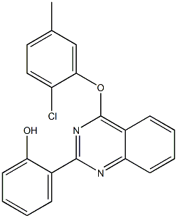 2-[4-(2-chloro-5-methylphenoxy)-2-quinazolinyl]phenol CAS#: 848918-66-1