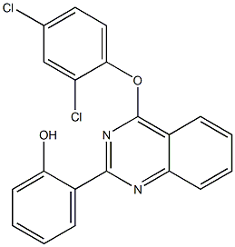 2-[4-(2,4-dichlorophenoxy)-2-quinazolinyl]phenol CAS#: 845648-42-2