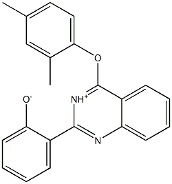 2-[4-(2,4-dimethylphenoxy)quinazolin-1-ium-2-yl]phenolate CAS#: 844446-69-1