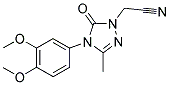 2-[4-(3,4-DIMETHOXYPHENYL)-3-METHYL-5-OXO-4,5-DIHYDRO-1H-1,2,4-TRIAZOL-1-YL]ACETONITRILE CAS#: 861208-14-2