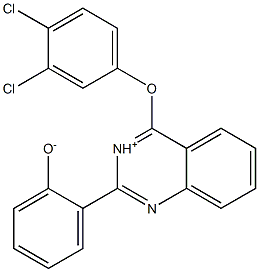 2-[4-(3,4-dichlorophenoxy)quinazolin-1-ium-2-yl]phenolate CAS#: 848867-21-0