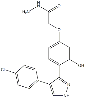 2-{4-[4-(4-chlorophenyl)-1H-pyrazol-3-yl]-3-hydroxyphenoxy}acetohydrazide CAS#: 880095-96-5