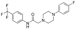 2-[4-(4-FLUOROPHENYL)PIPERAZINO]-N-[4-(TRIFLUOROMETHYL)PHENYL]ACETAMIDE CAS#: 882749-50-0