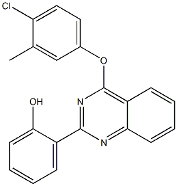2-[4-(4-chloro-3-methylphenoxy)-2-quinazolinyl]phenol CAS#: 845634-98-2