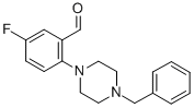 2-(4-BENZYL-1-PIPERAZINO)-5-FLUORO-BENZALDEHYDE CAS#: 883512-26-3