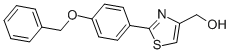 [2-(4-BENZYLOXY-PHENYL)-THIAZOL-4-YL]-METHANOL CAS#: 885279-89-0
