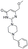 2-(4-BENZYLPIPERAZIN-1-YL)-6-(METHOXYMETHYL)PYRIMIDIN-4(3H)-ONE CAS#: 879472-81-8
