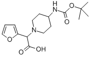 2-(4-BOC-AMINOPIPERIDIN-1-YL)-2-(FURAN-& CAS#: 870703-77-8